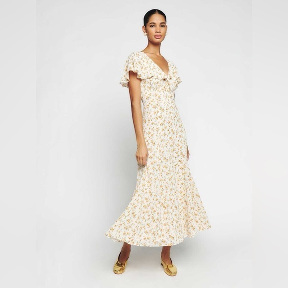 Reformation Bronwen midi dress size 10 - Picture 6 of 11